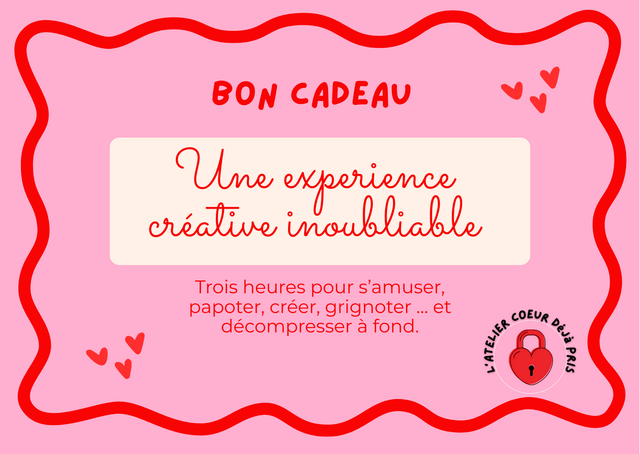 Bon cadeau Apéro créatif